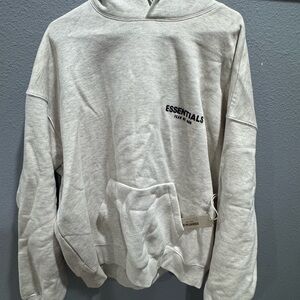 Fear of God Essentials Light Gray Hoodie